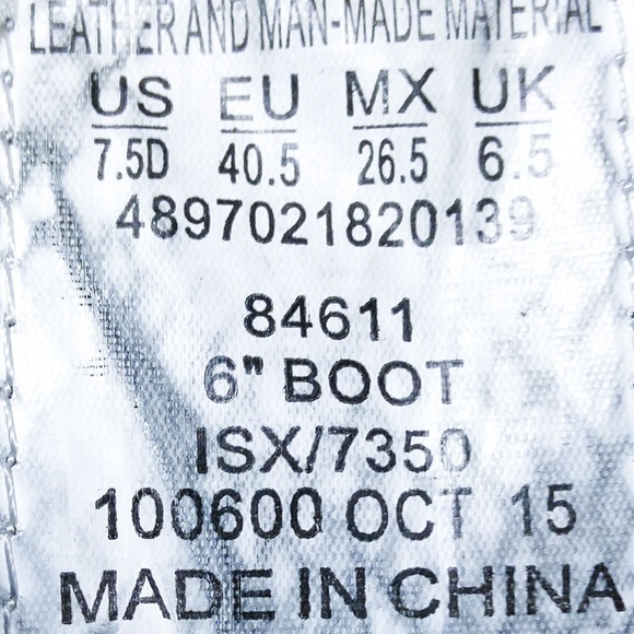 Sears Work Boot Soft Toe Black Leather size 7.5 - Picture 5 of 6